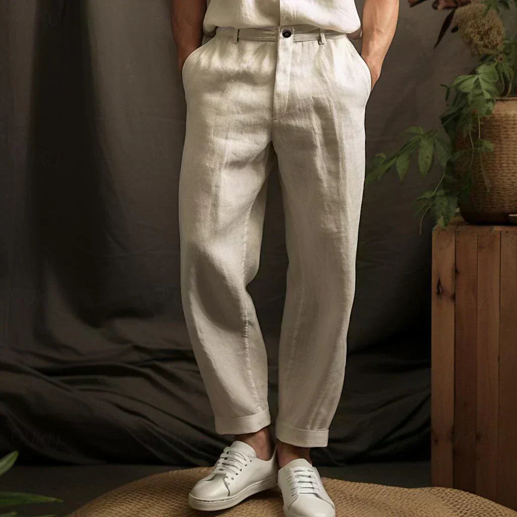 Bequeme Leinenhose Locker Passform Sommer - BerlinGlamour
