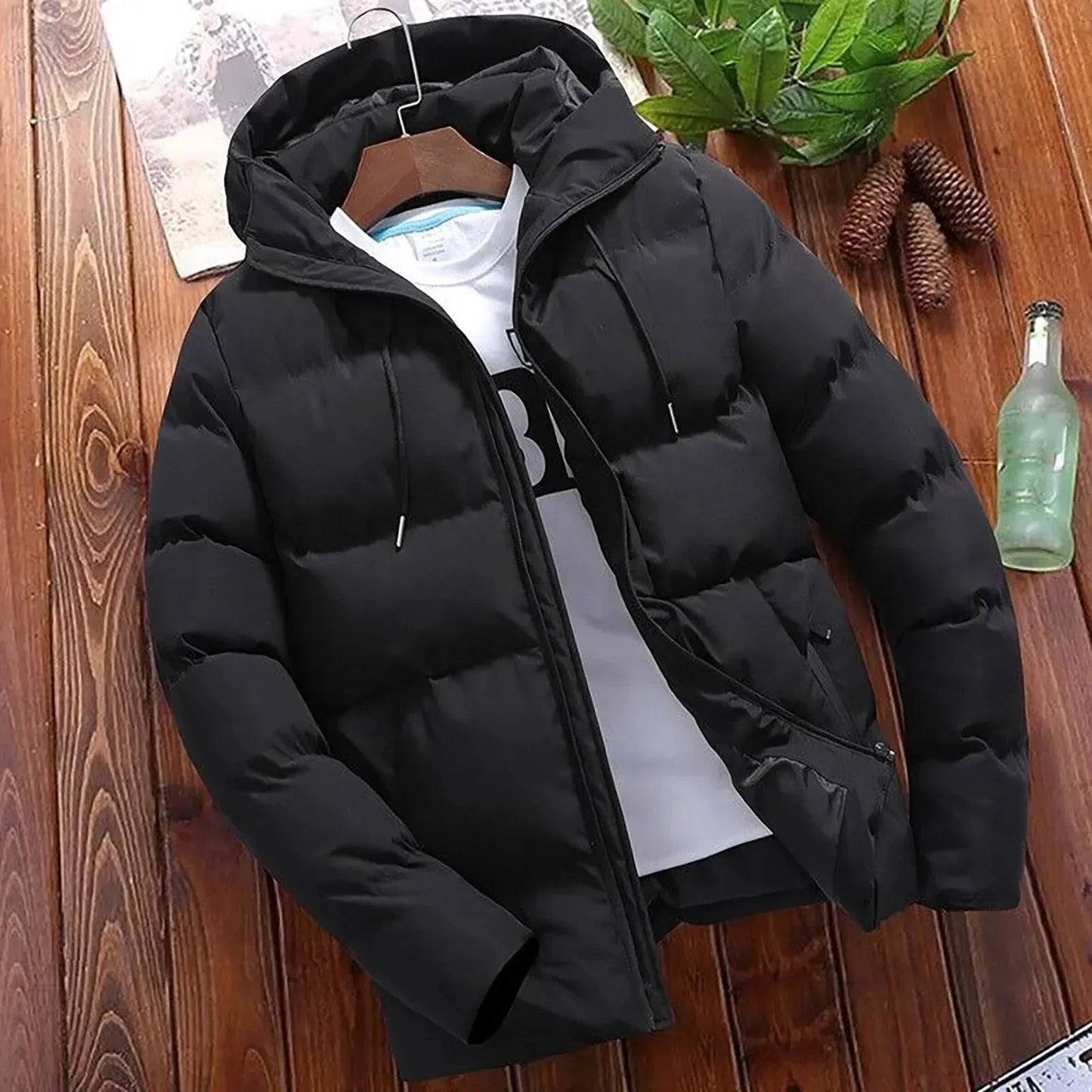 Herren Wintermantel mit Kapuze - Modell Erwin