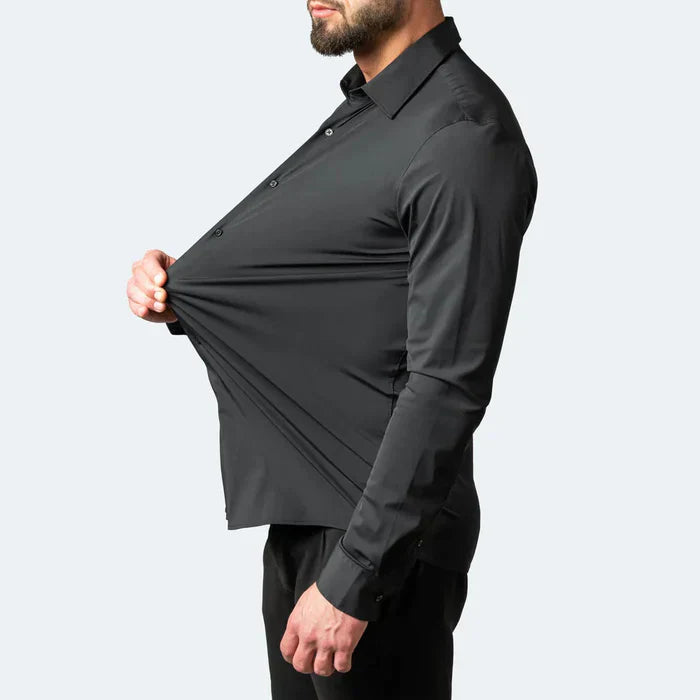Elegantes Herrenhemd Stretch Komfort Pflegeleicht - BerlinGlamour