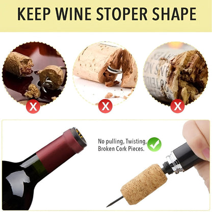 Weinöffner Edelstahl Luftdruck Funktioniert Einfach