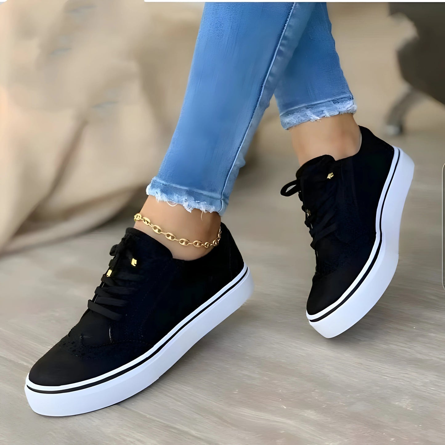 Orthopädischer Sneaker Elegent Bequem Selina - BerlinGlamour