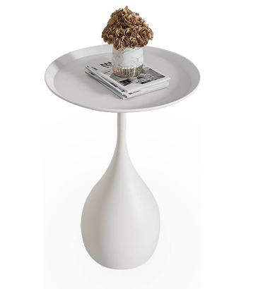 Runder Metalltisch Moderner Beistelltisch Sockel Design