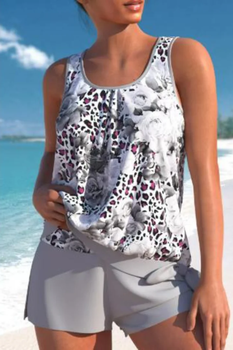 Tankini Satz Damen Bauchfrei Schwimmen
