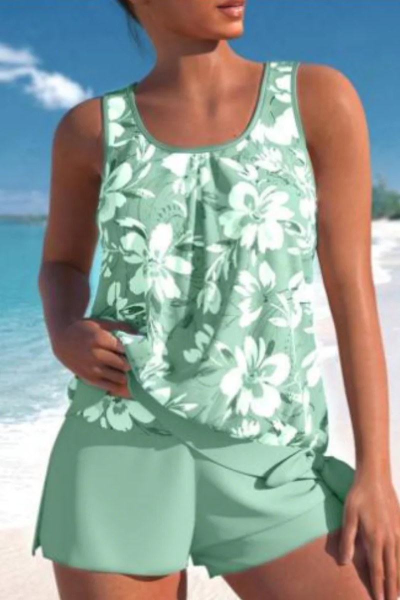 Tankini Satz Damen Bauchfrei Schwimmen
