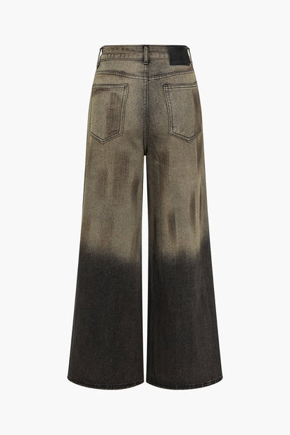 Emmi | Frauenjeans Wide Leg Ombre Effekt