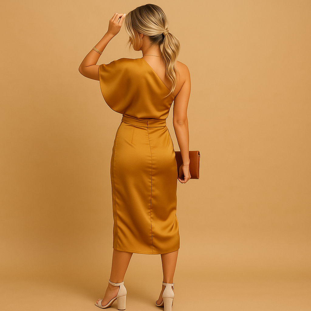 Elegantes Damenkleid Lang Zeitlos Chic