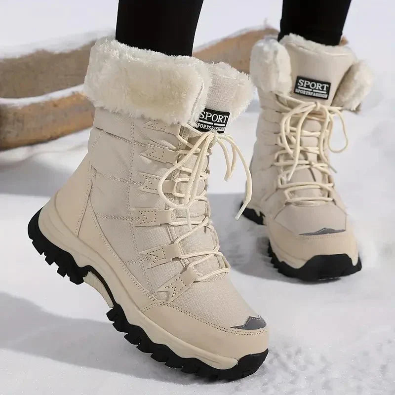 Wasserdichte Winterstiefel Rutschfest Warme Damenstiefel