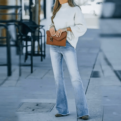 Damen Jeans Höhe Taille Gerader Schnitt Frühling