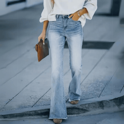 Damen Jeans Höhe Taille Gerader Schnitt Frühling