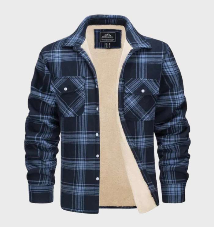Herrenjacke Flanell Vintage Style Modern