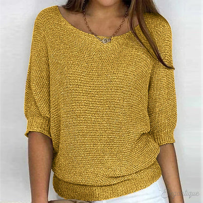 Damenpullover Strick Lässig Bequem Stylisch