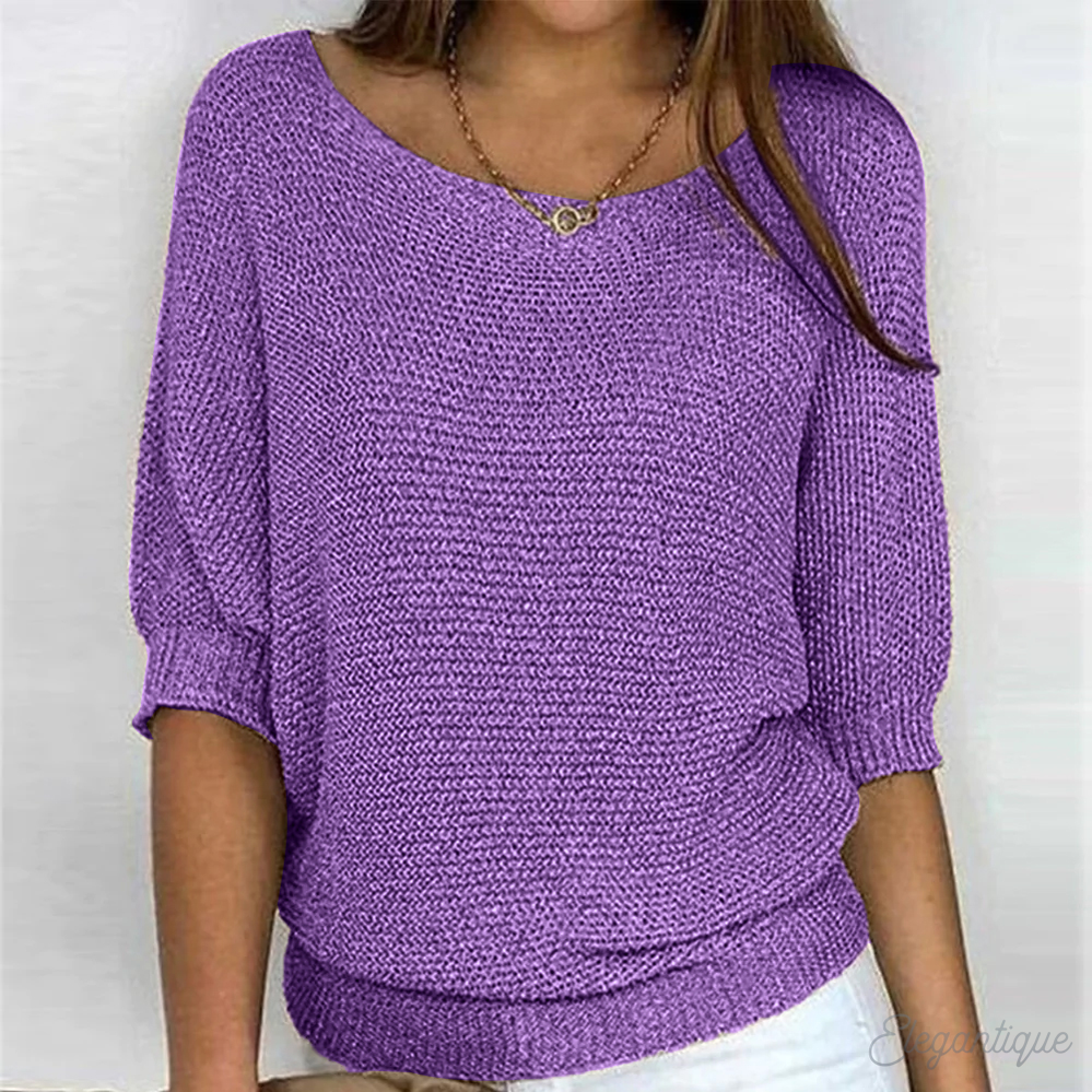 Leichter Sommerpullover Modern Frauen
