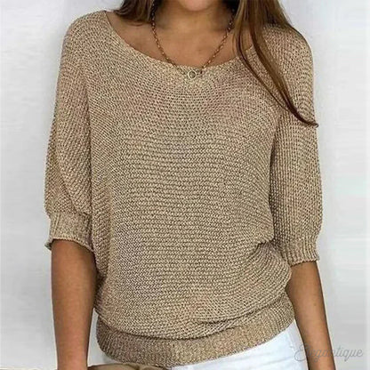 Damenpullover Strick Lässig Bequem Stylisch