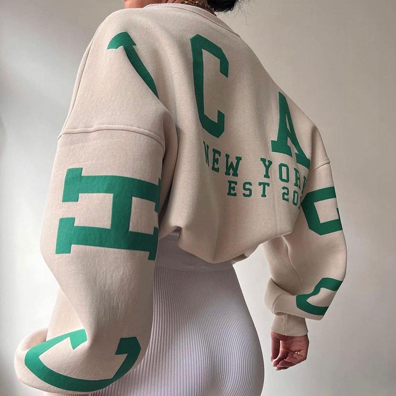 Damen Pullover Oversize Modern Großgröße