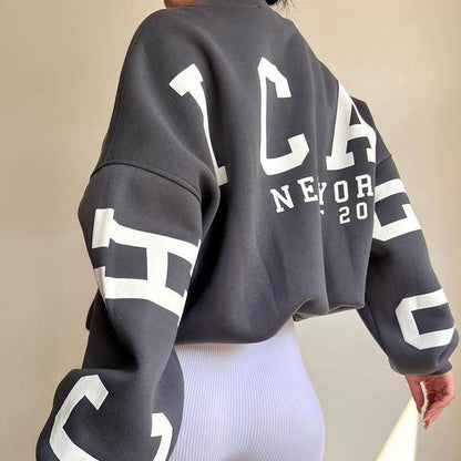 Damen Pullover Oversize Modern Großgröße