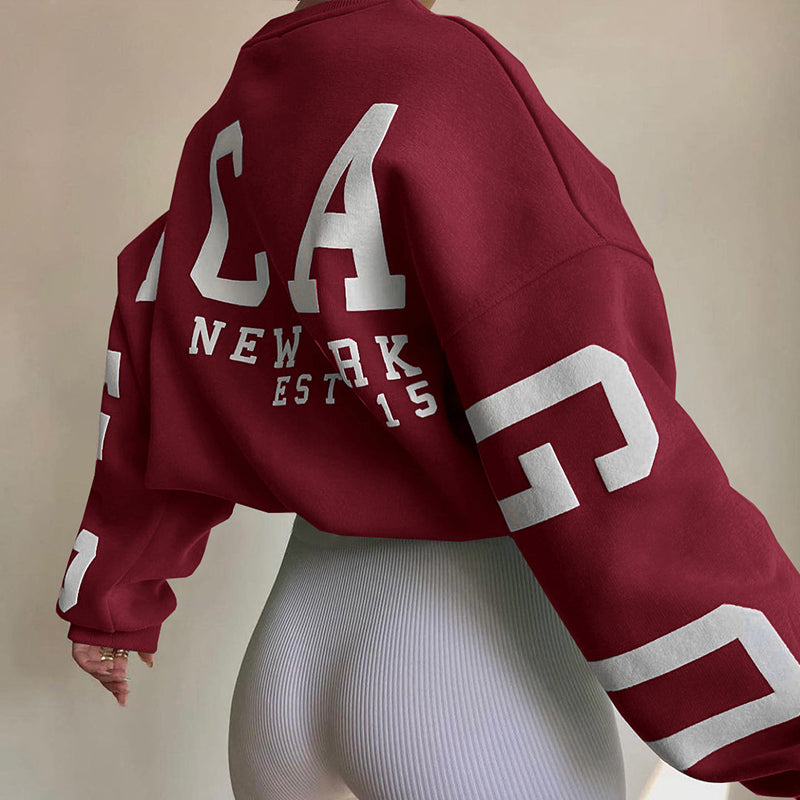 Damen Pullover Oversize Modern Großgröße