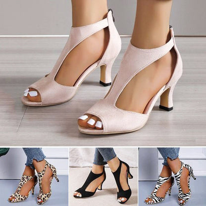 Damen Sandalen 4cm Absatz Elegant Hochzeitsschuhe