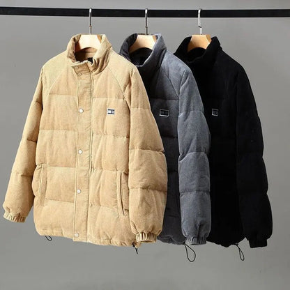 Herren Cordjacke Warm Winterjacke Outdoor