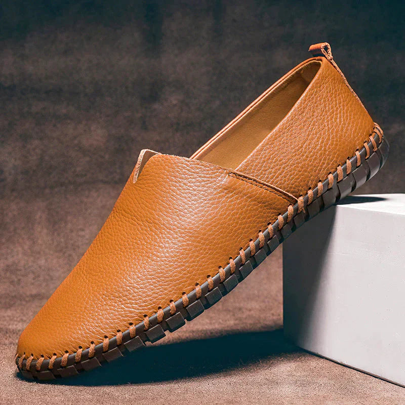 Elegante Herren Loafer aus echtem Leder Schwarz
