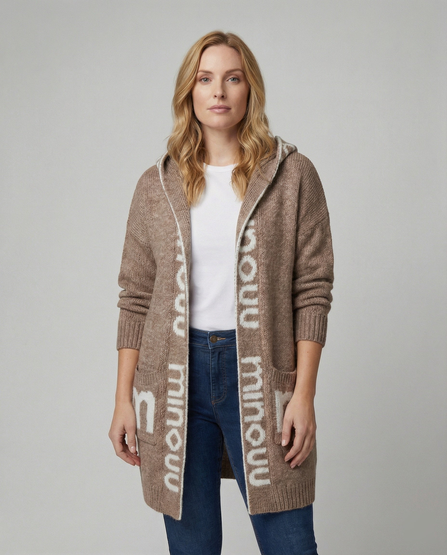 Übergrößer Pullover Dicker Statement Druck Trendy - BerlinGlamour