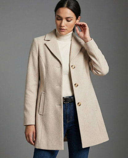 Damen Blazer Lang Elegant Tailliert Modern - BerlinGlamour
