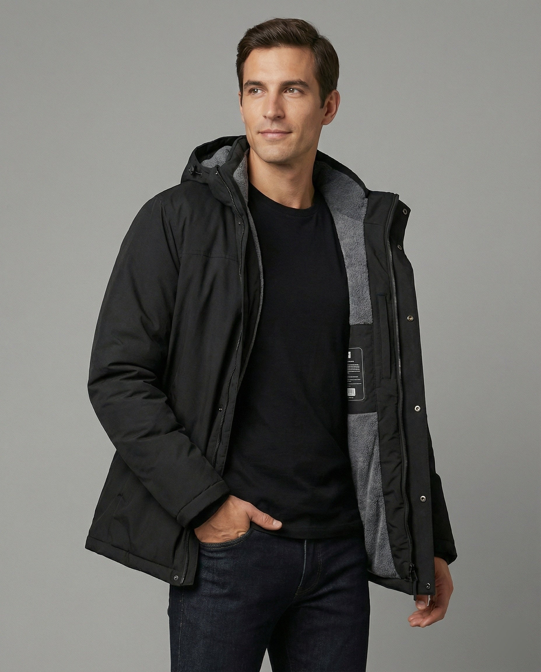 Warmwintermantel Herren Modern Wasserdicht - BerlinGlamour