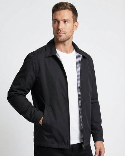 Herren Winterjacke Warm Elegant Schwarz - BerlinGlamour