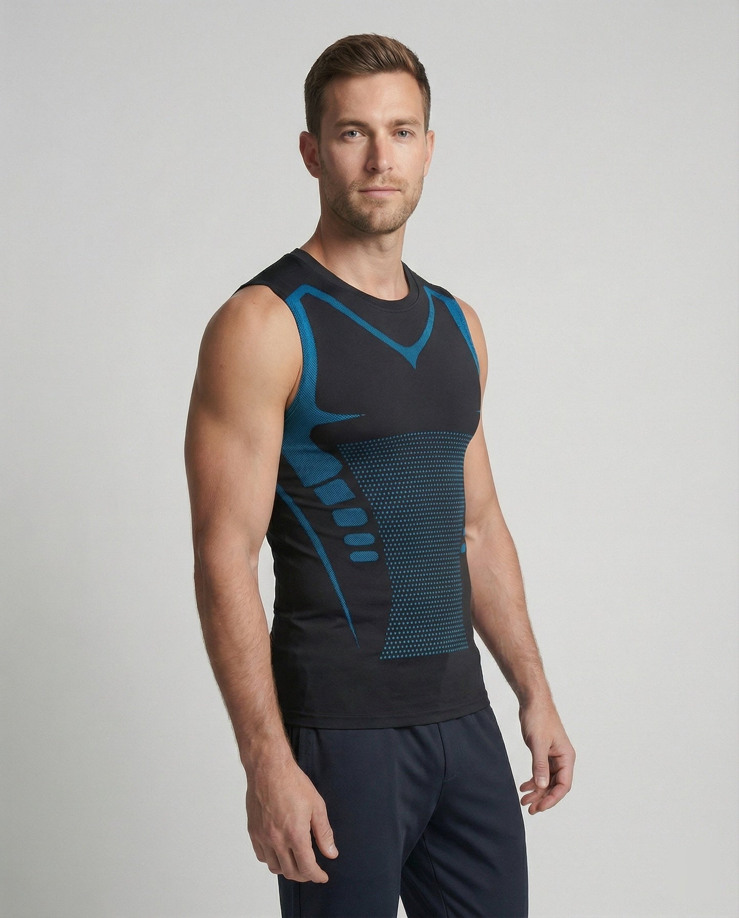 Herren Tanktop Figurformend Muskelshirt - BerlinGlamour