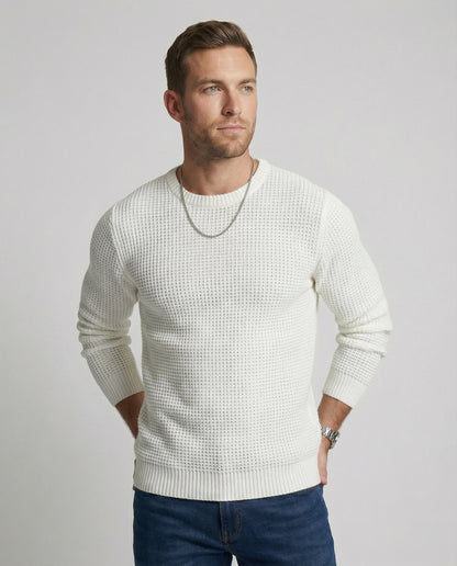 Herren Strukturpullover Modern Casual - BerlinGlamour
