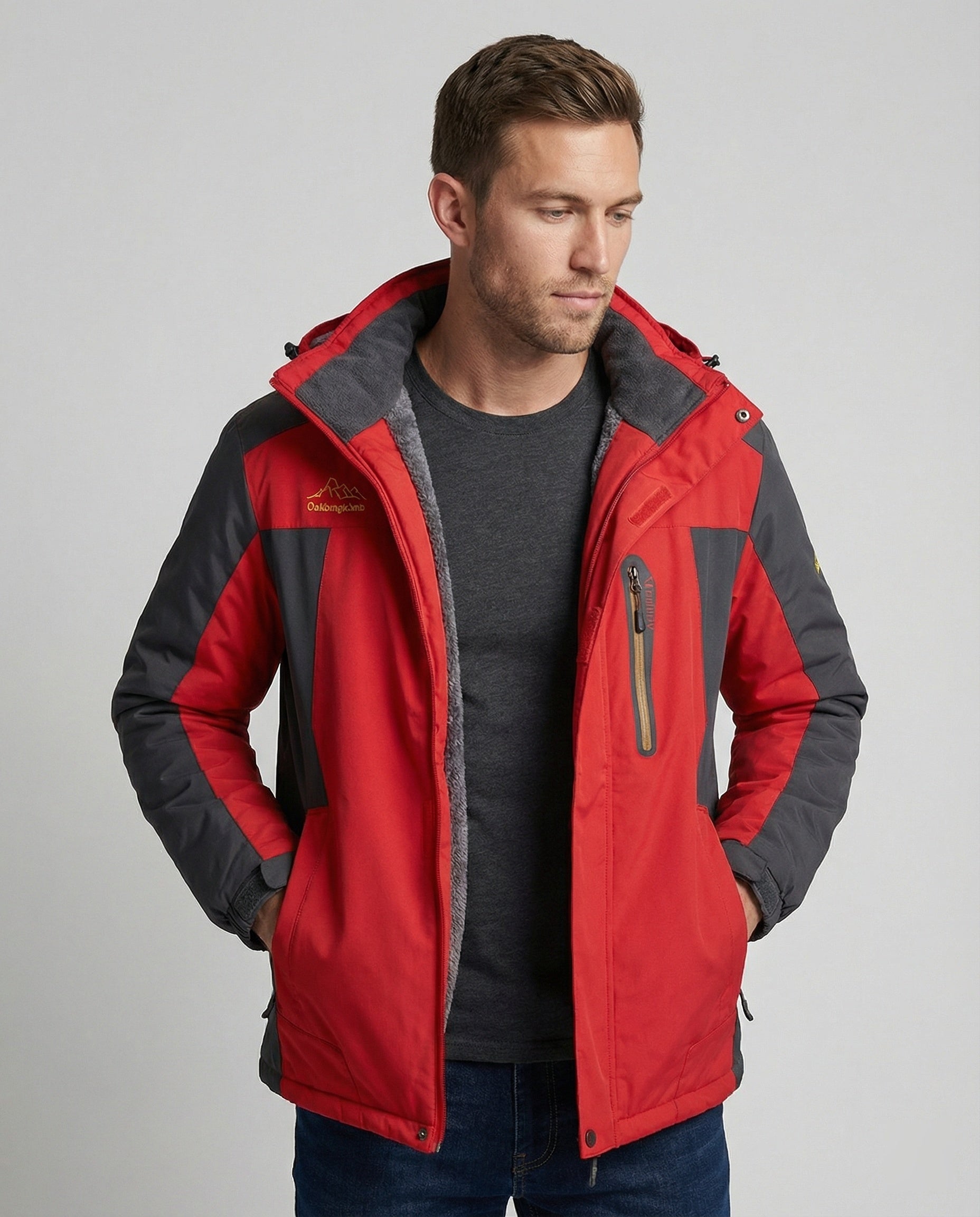 Wasserdichte Winterjacke Herren Hochwertig Schwarz - BerlinGlamour