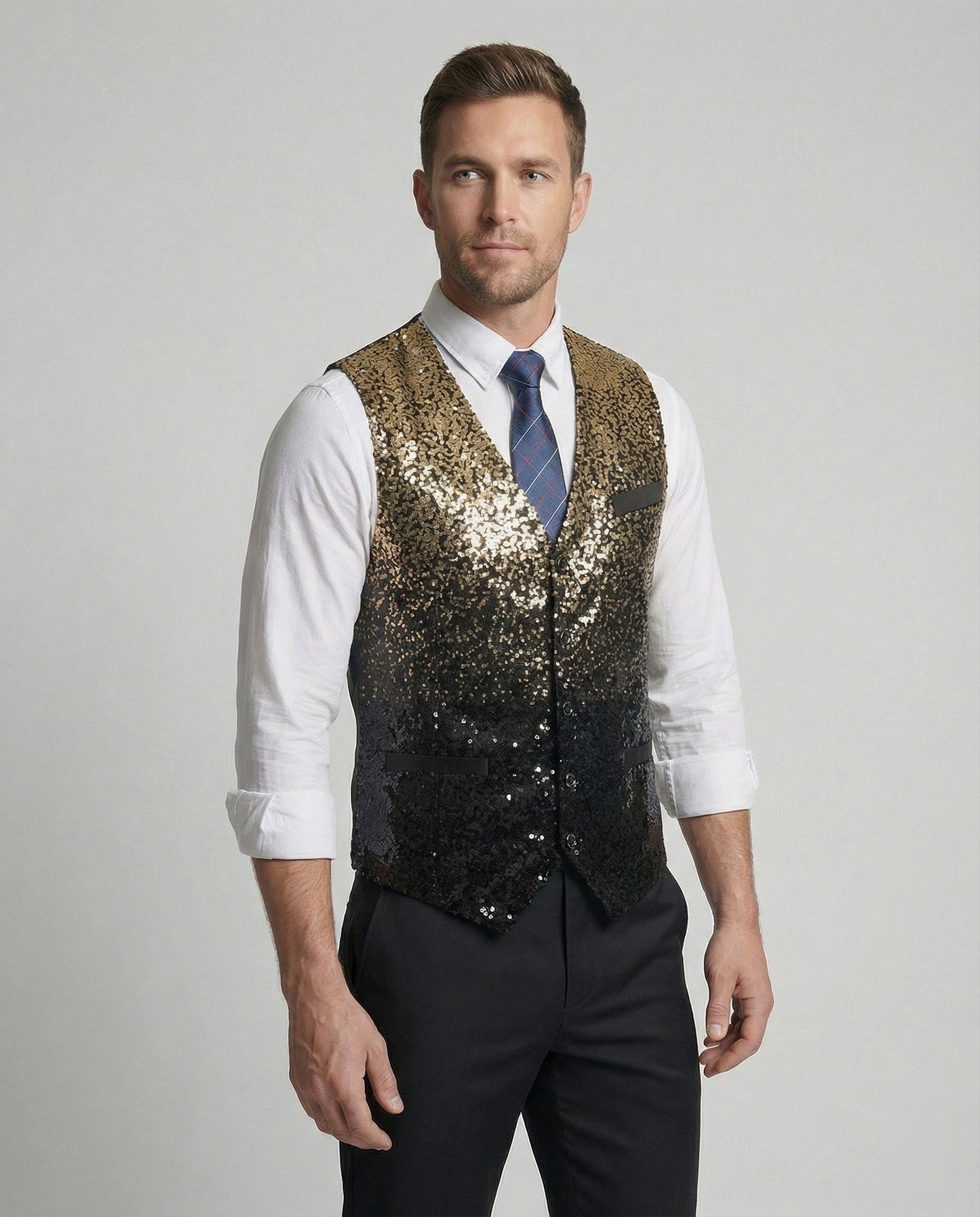 Glitzernde Paillettenweste Damen - BerlinGlamour