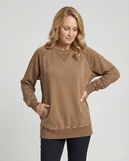 Kaschmir Sweatshirt V-Ausschnitt Bequem Freizeit - BerlinGlamour