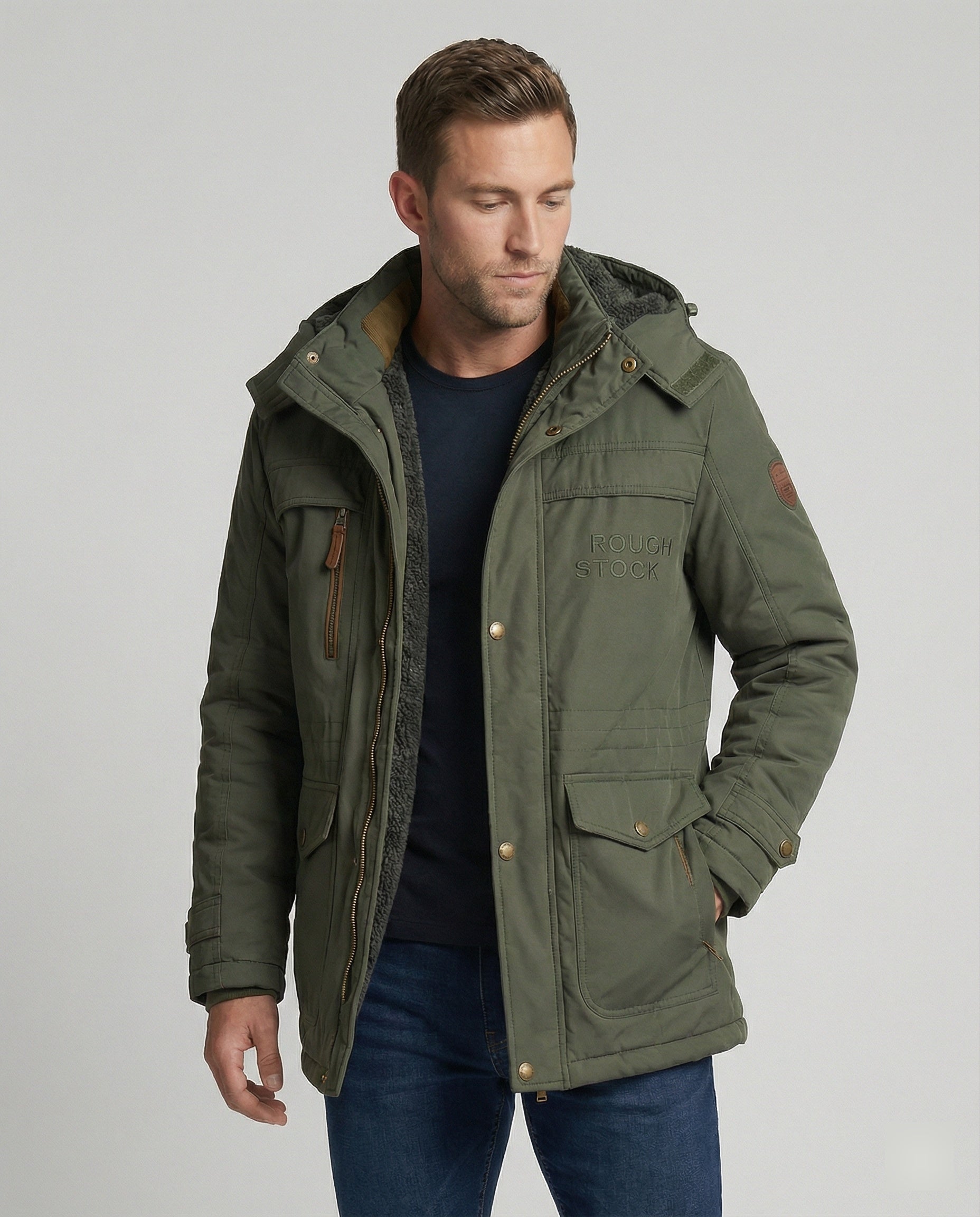 Herrenjacke Gepolstert Lässig Warm - BerlinGlamour