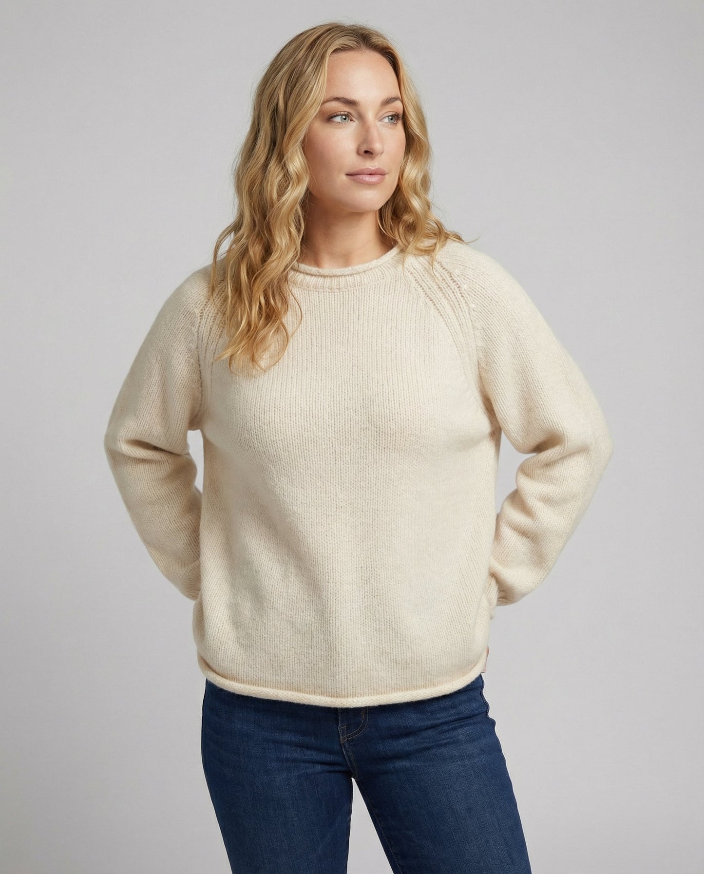 Damen Oversize Pullover Strick Großzügig Bequem - BerlinGlamour