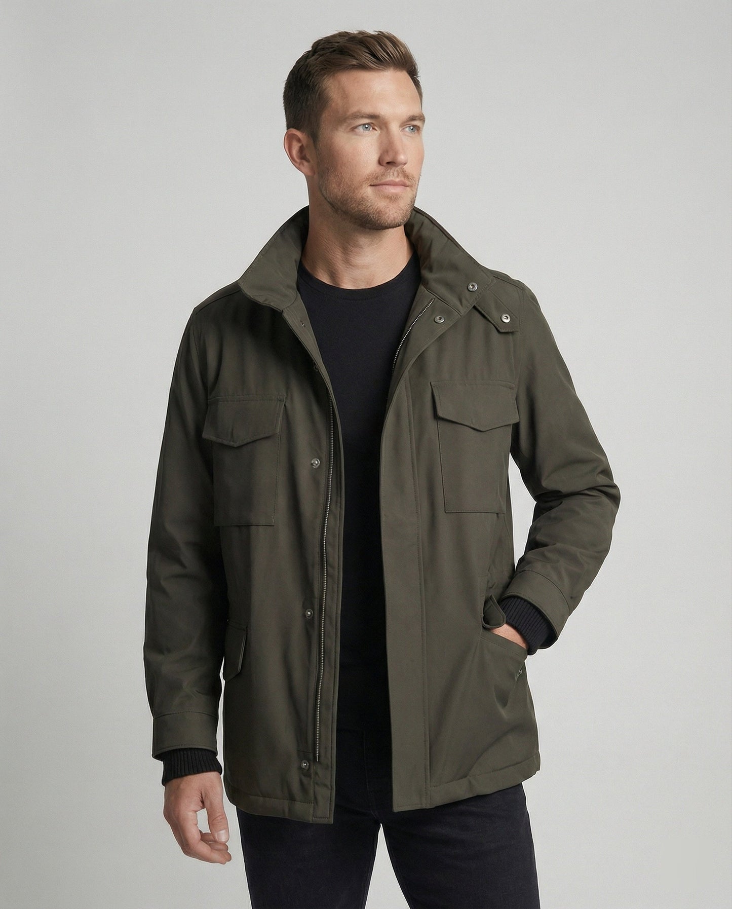 Herren Outdoor-Jacke Hohlkragen Warm Waterproof