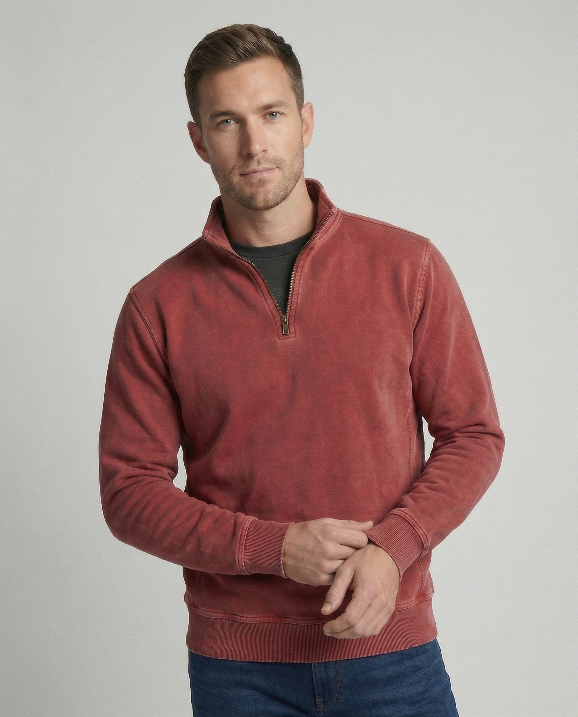 Warmer Fleecepullover Herren Weich Bequem - BerlinGlamour