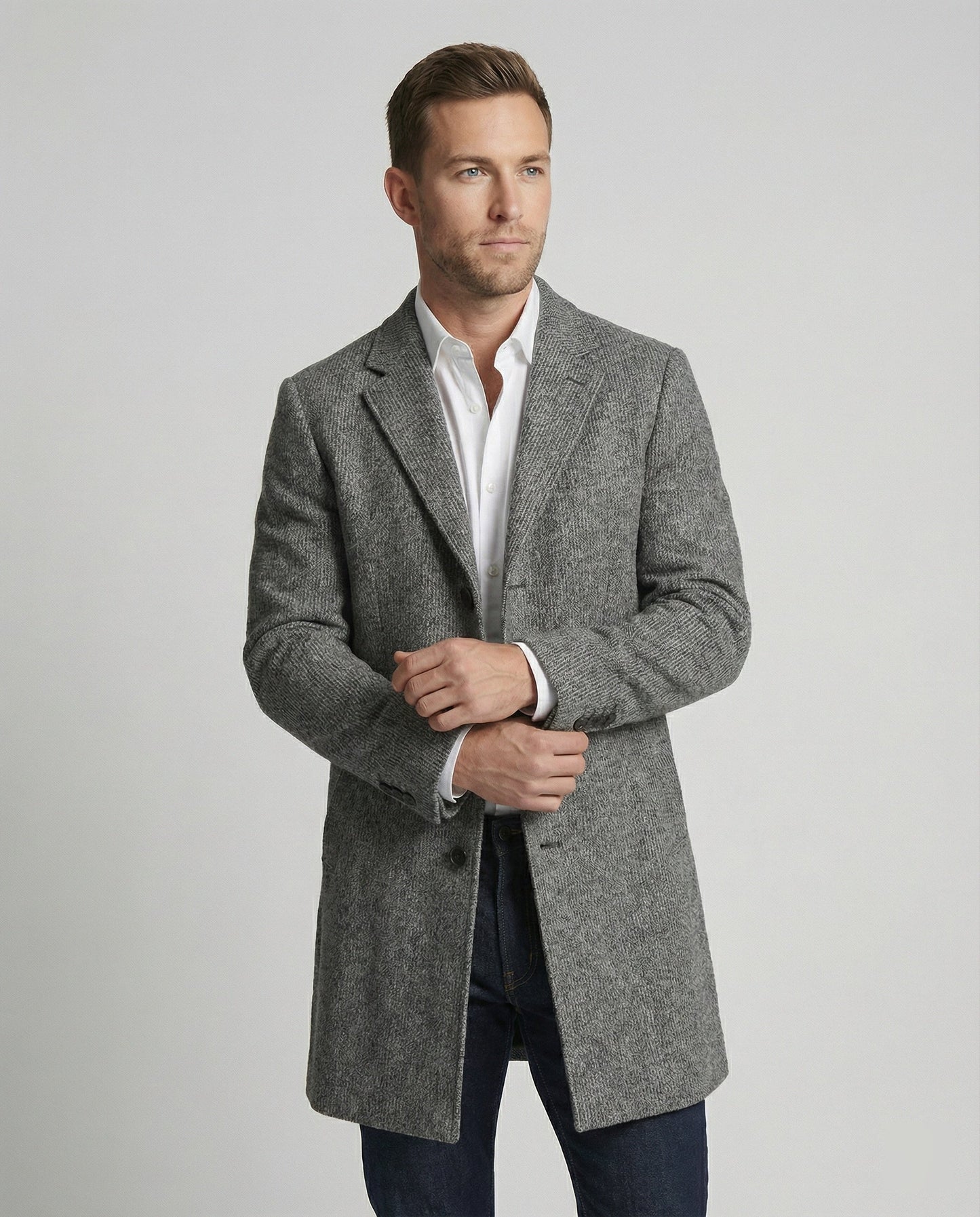 Herren Mantel Winter Elegant Lang - BerlinGlamour
