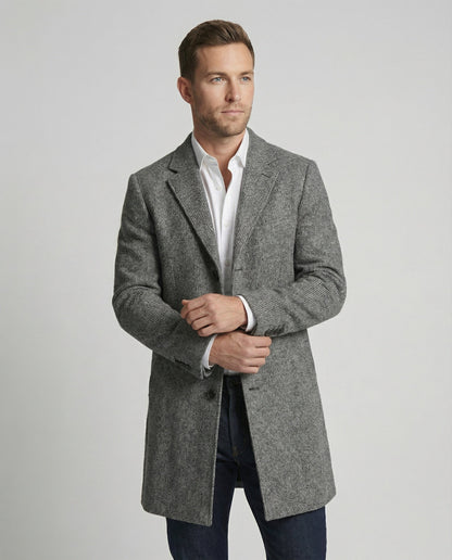 Herren Mantel Winter Elegant Lang - BerlinGlamour