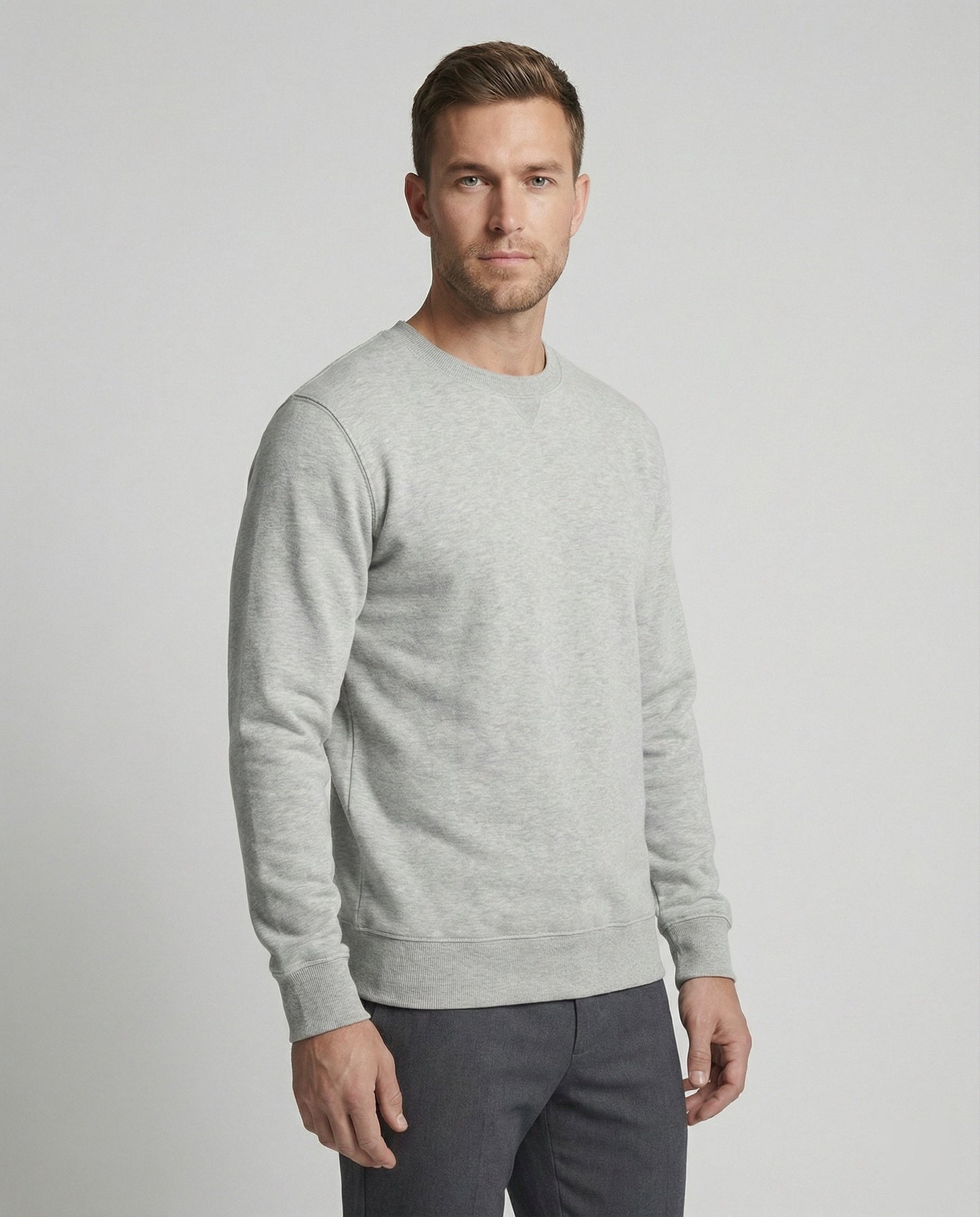 Männer Sweatshirt Rundhals Pullover Modern - BerlinGlamour