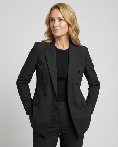 Damen Blazer Doppelreihig Modern Elegant - BerlinGlamour
