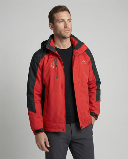 Wasserdichte Outdoor-Jacke mit Kapuze und Verstärkung - BerlinGlamour