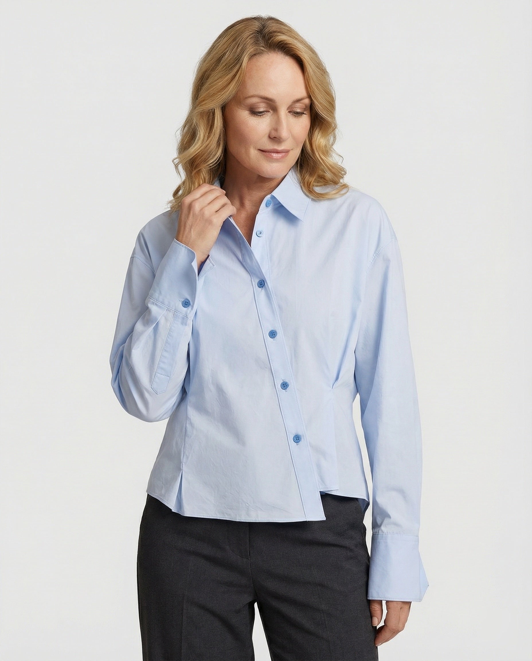 Damen Hemd Asymmetrisch Modern Trendy - BerlinGlamour