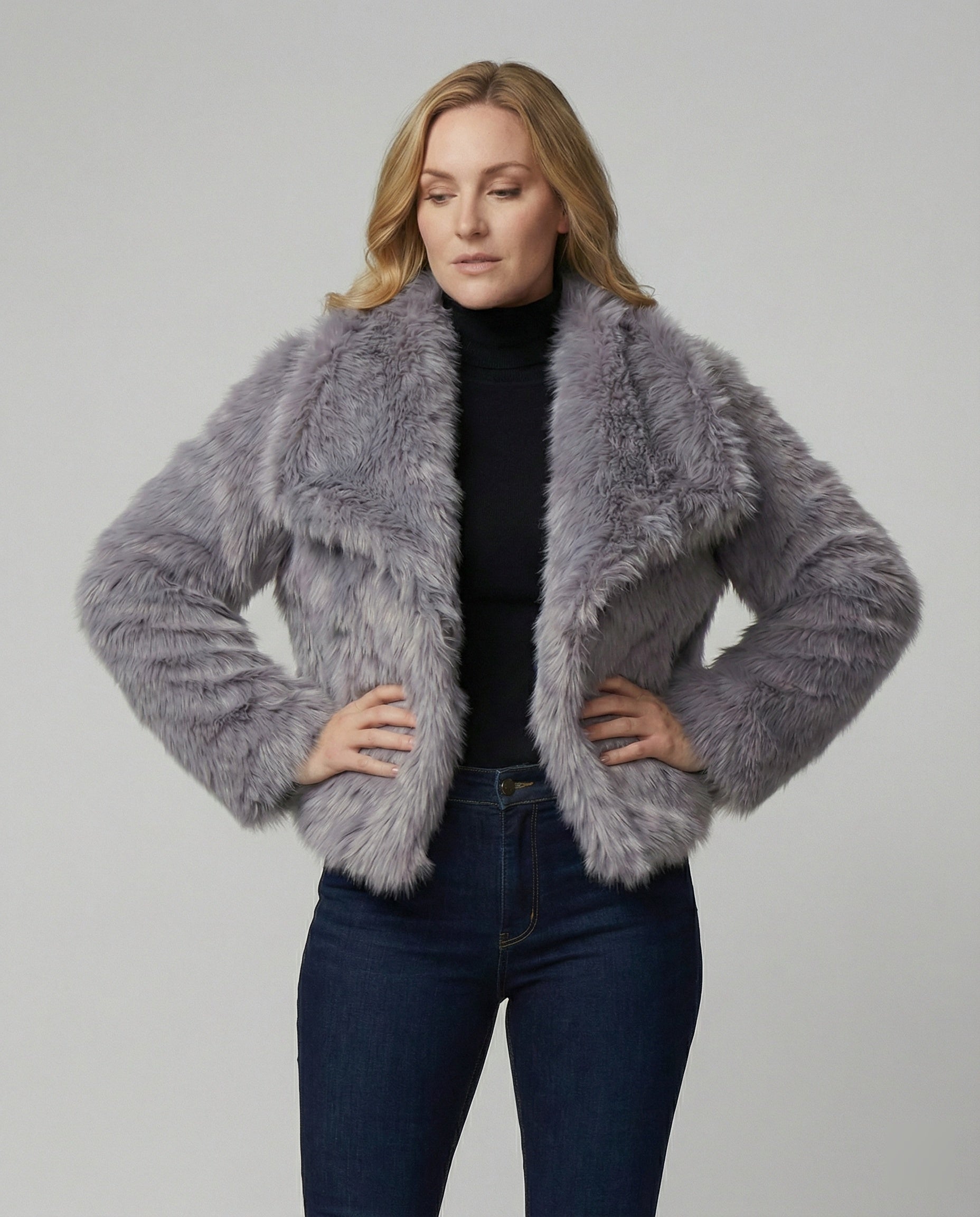 Fuchsfelljacke Streetstyle Luxus Mantel Damen - BerlinGlamour