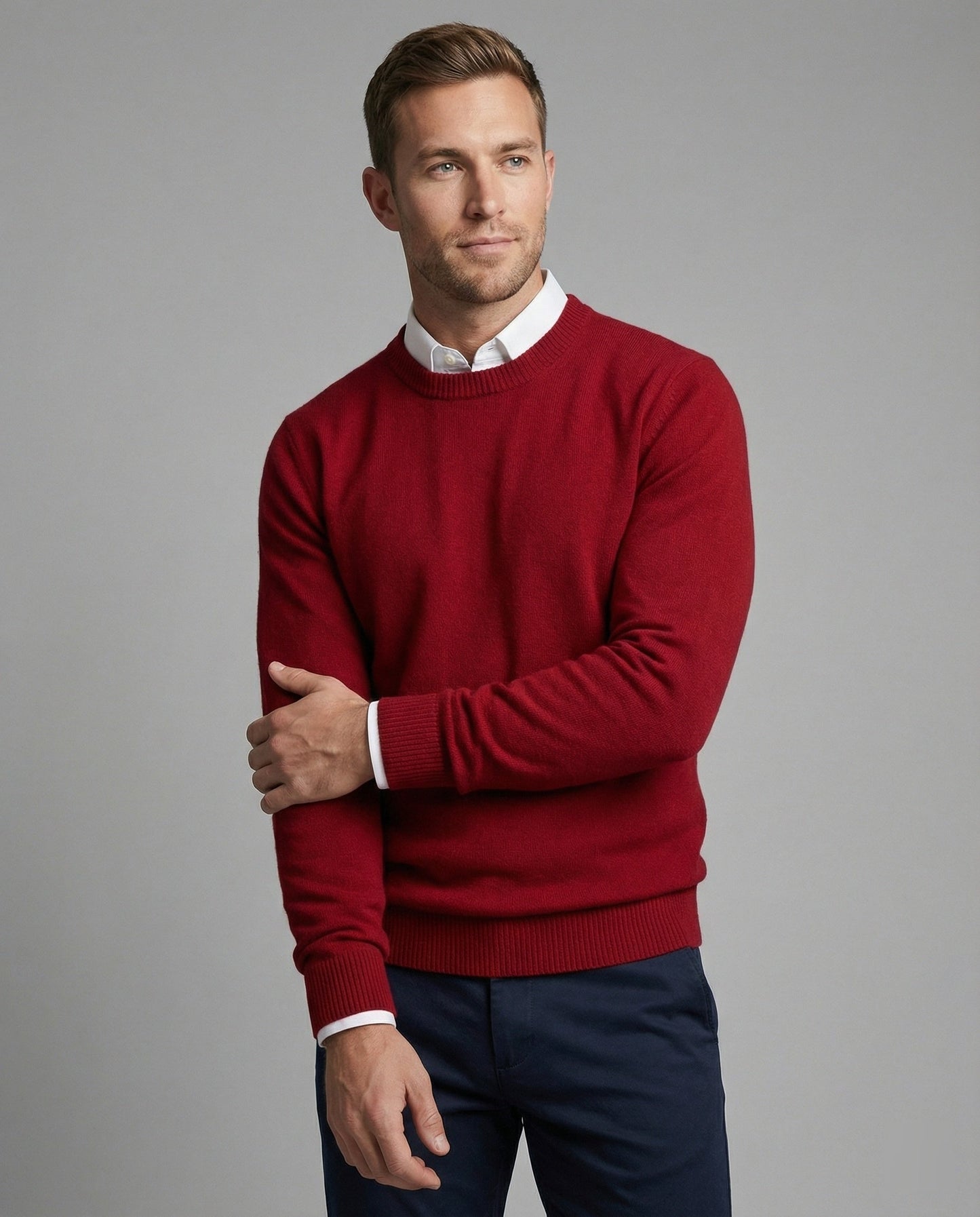 Luxuriöser Herrenpullover aus Cashmere Soft