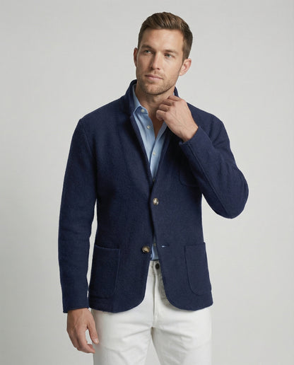 Herren Strickjacke Elegant Modern Slim Fit - BerlinGlamour