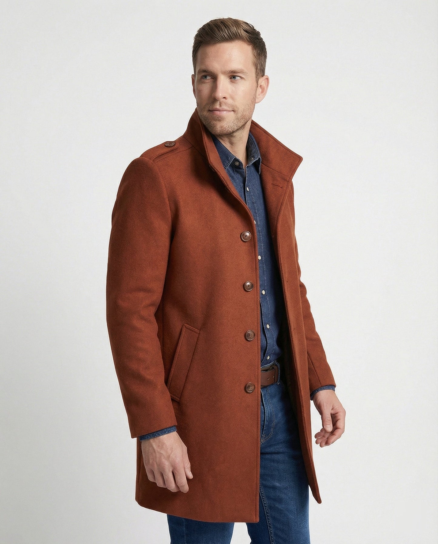Herren Trenchcoat Langlebig Stylisch Wasserabweisend - BerlinGlamour
