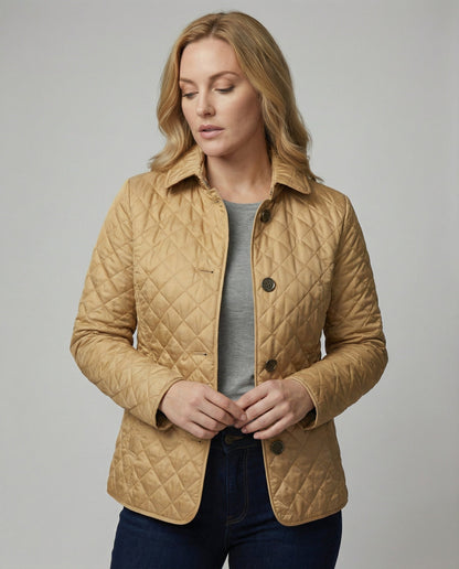 Warme Damenjacke Tailliert Modern