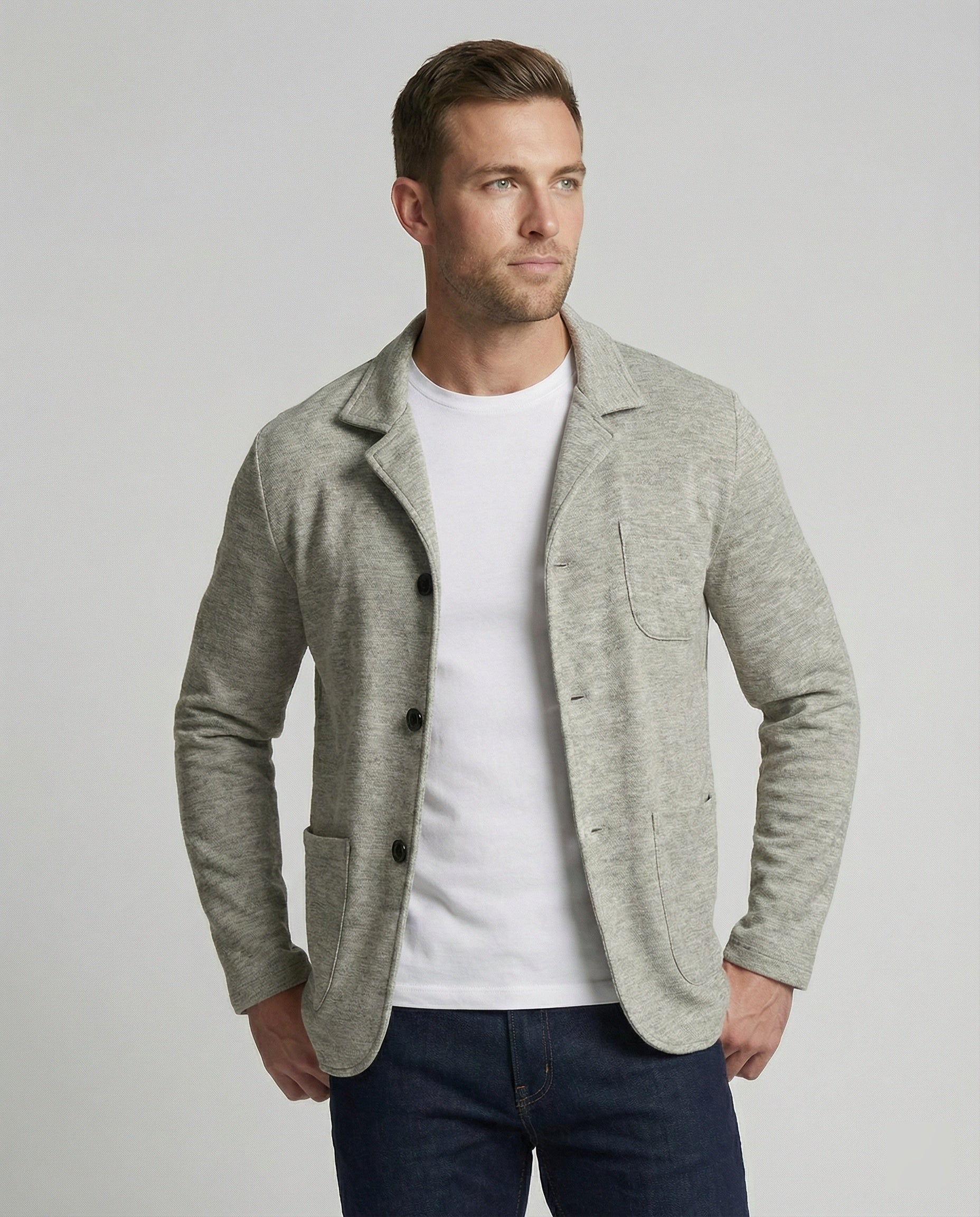 Maßgeschneiderter Herrenblazer Mit Taschen Elegant - BerlinGlamour