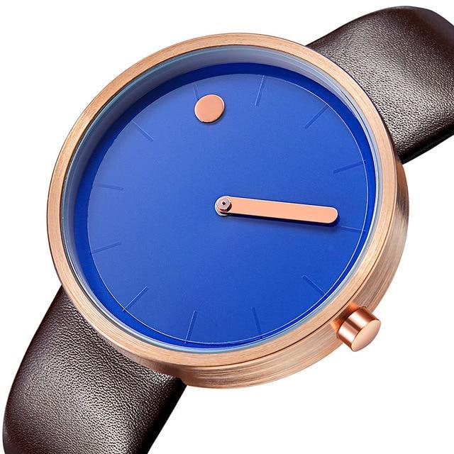 Herrenuhr Quarz Schwarz Luxus Designer Uhr Einfach