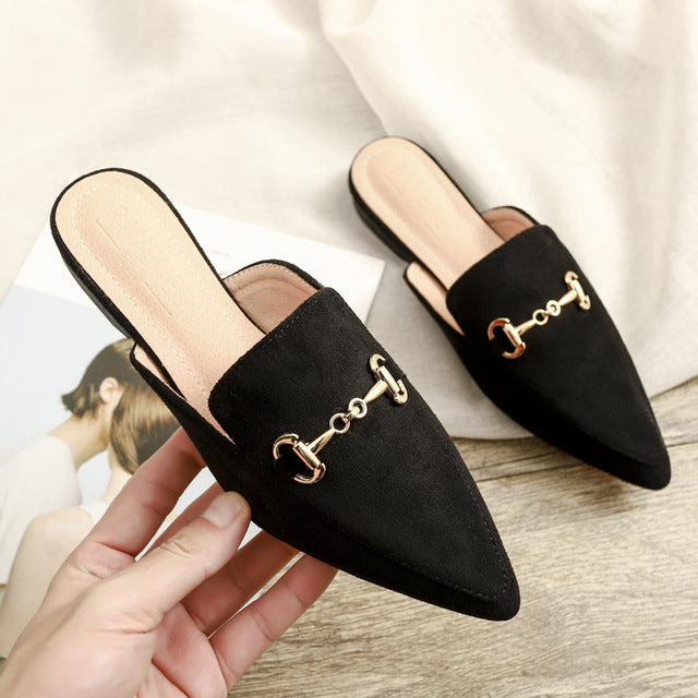 Damen Schuhe Slingpantoletten Elegant Berlin Stil